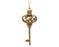 Orn Santa's Key Gold