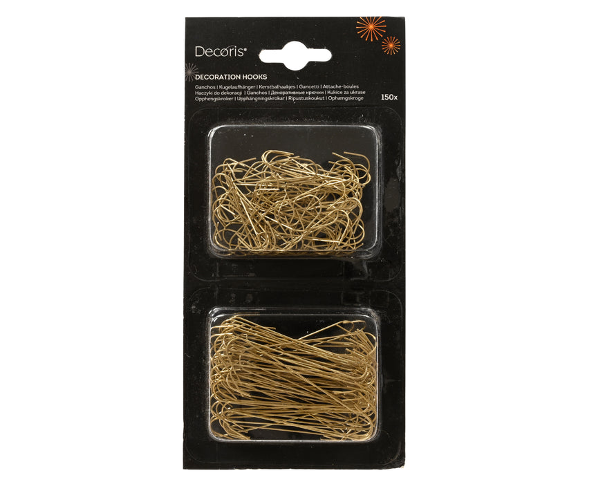 Ornament Hangers Gold 150 Pack