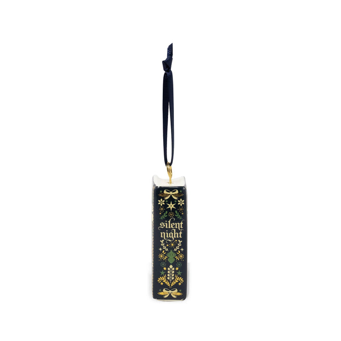Ceramic Book Ornament, Silent Night