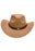 Buffalo Skull Belt Tycoon Retro Faux Wool Felt Cowboy Hat