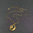 Tiger's Eye & CZ Star Moon 18K Golden SS Necklace - FGS/MS