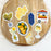 Floral Lemon Liqueur Bottle Sticker 3.2x1.6in