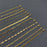 Multi Style 18K Gold Plated SS Chain DIY Accessories - FGS