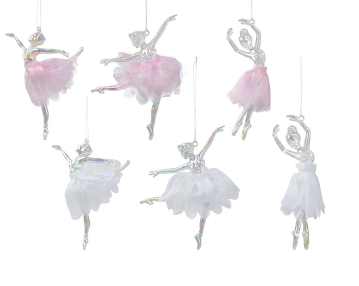 Orn Ballerina Pink White