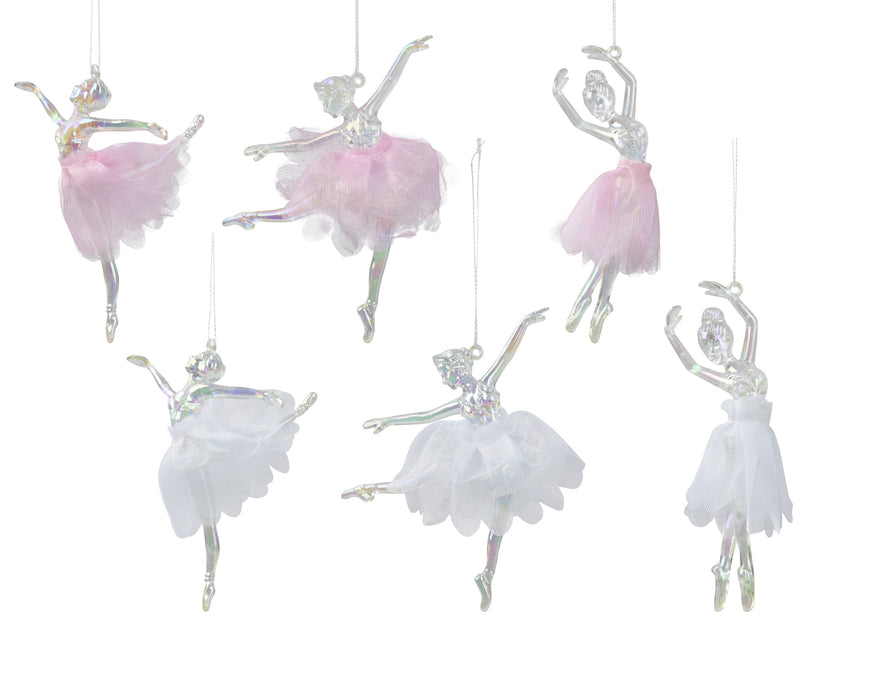 Orn Ballerina Pink White