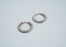 18K Gold PVD Stainless Steel Textured Huggie Hoop Earrings / ERJ0012