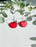 Apple Hoop Earrings | Polymer Clay Earrings