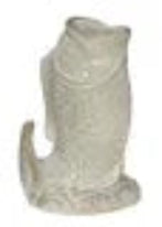 Carp Fountain Ant. White 13"
