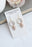 Art Deco Earrings | Square Jewel with Glass Leaf Drop