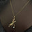 Dragonfly Charm Gold-plated Necklace