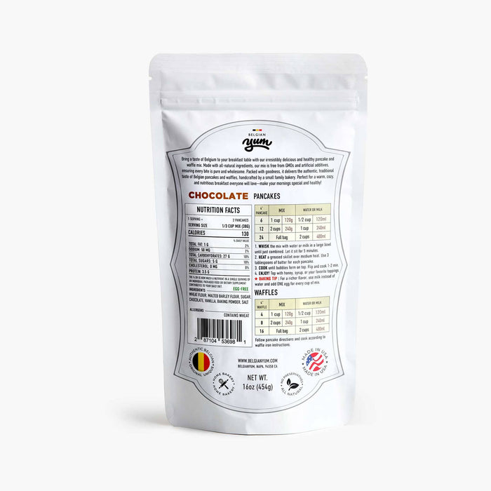 Belgian Pancake and Waffle Breakfast Mix – Chocolate