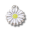 Daisy Silver Charm