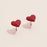 Heart Earring with CZ Stones