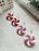 Glitter Peppermint Hoops | Polymer Clay Earrings 