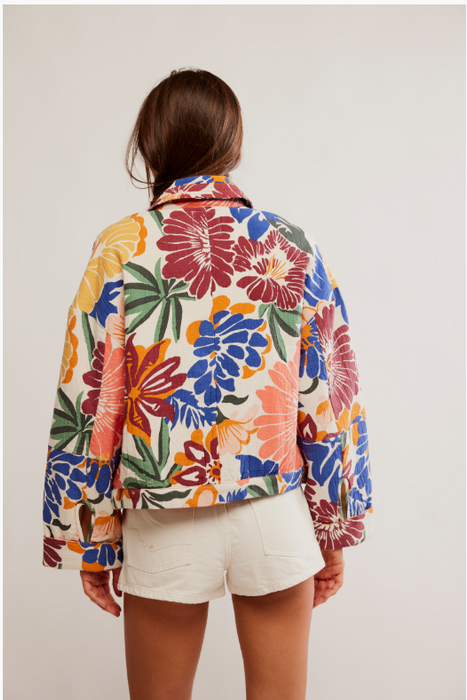 SOLEIL BEACH JACKET in TROPICAL COMBO