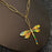 18K Gold Plated SS Enamel Dragonfly Charm Necklace - FGS