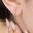 14K Gold Filled PLUS CZ Stone Huggie Earrings