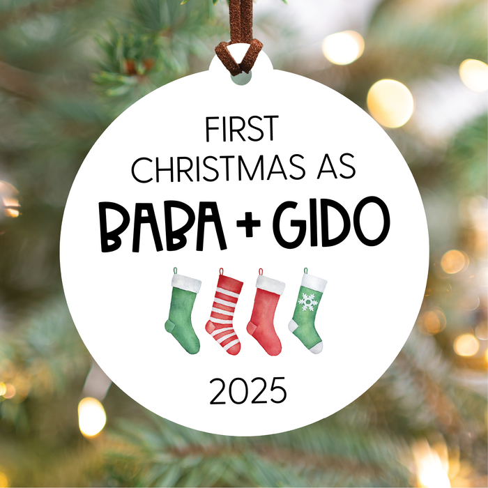 First Christmas As Grandparents 2025 Ornament