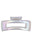 Pearlescent Glossed Clear Block Hair Claw