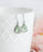 Glass Drop Earrings | Light Blue Silver