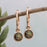 Beach Finds Gold Hoop Shell Earring
