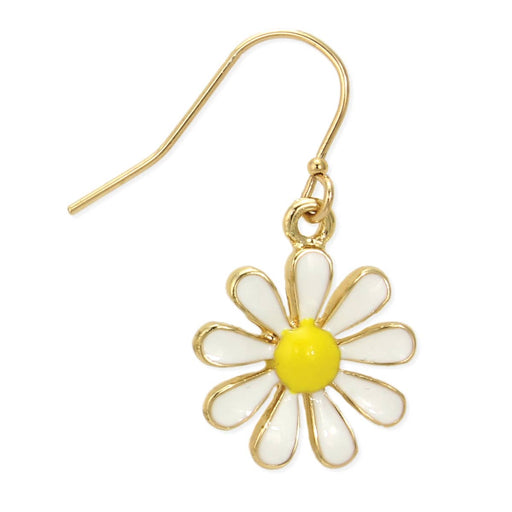 Sweet as a Daisy Gold Dangle Earrings