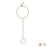 18K Gold PVD Stainless Steel Hammered Oval Hand Chain