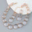Gemstone, Gumdrop stainless steel  Cabochon collar Necklace
