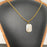 Pearl charm 18K Gold Plated Stainless Steel Necklace