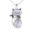 Natural Stone Cat-shaped Pendant Necklace - CS
