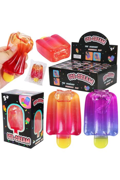 Jelly Popsicle Two-Tone Sticky Jiggly Mochi Squishy