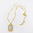 Magic Mirror Rose Stainless Steel Pendant Necklace