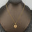 Sparkling Heart Zircon Charm 18K Gold Plated SS Necklace-FGS