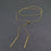Minimalist 18K Golden Stainless Steel Lariat Necklace