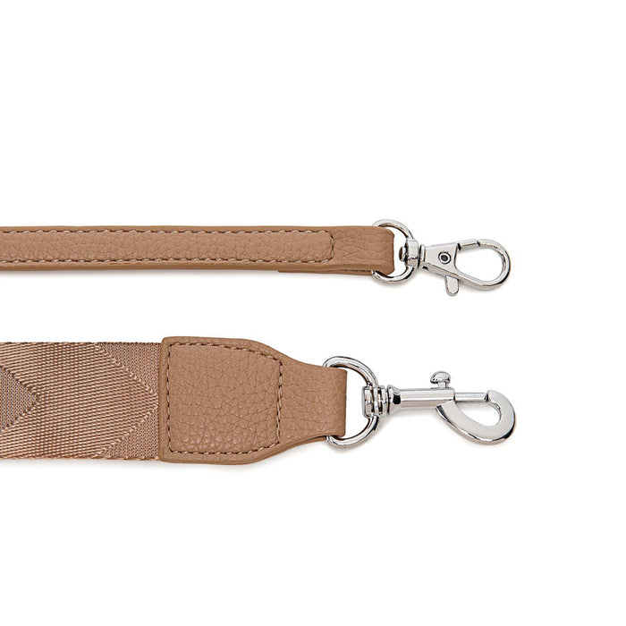 Gianna - Recycled Vegan Crossbody Bag - Latte Pebbled