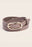 Long Oval Buckle Leather Belt