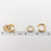 18K Gold Plated Inlaid Cubic Zirconia Circular Huggie - FGS