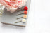 Flower Hair Pins | Ombre Set | Red Coral and Peach Roses