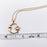 Hollow Star Moon Inlaid Opal Gold Plated Necklace - MS