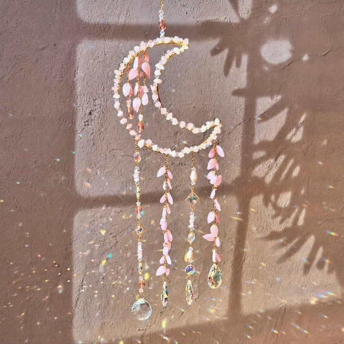 Whimsy Crystal Suncatcher: Amethyst, Aventurine, Rose Quartz