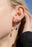 18K Gold PVD Stainless Steel Coin Pendant Huggie Earrings