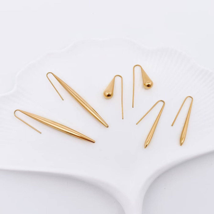 Exquisite 18k Gold Plated Stainless Steel Earrings - FGS