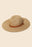 Straw Faux Leather Belt Strap Floppy Hat