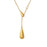 Gold Water Drop Necklace Chain Pendant