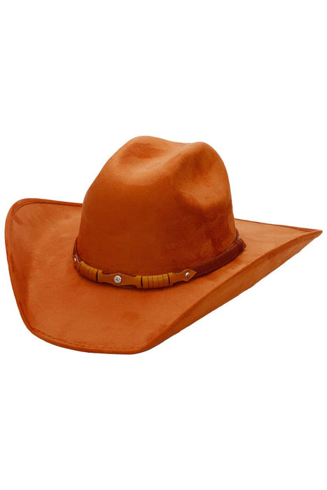 Faux Nubuck Suede Cutter Cowboy Hat