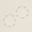 Minimalist Beaded Hoop Earrings Silver Gold Lightweight