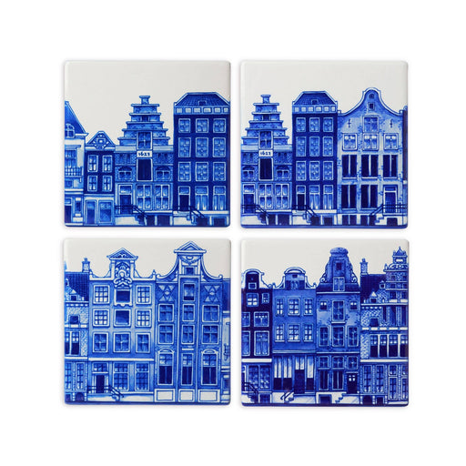 Coasters Canal Houses (4 pieces)