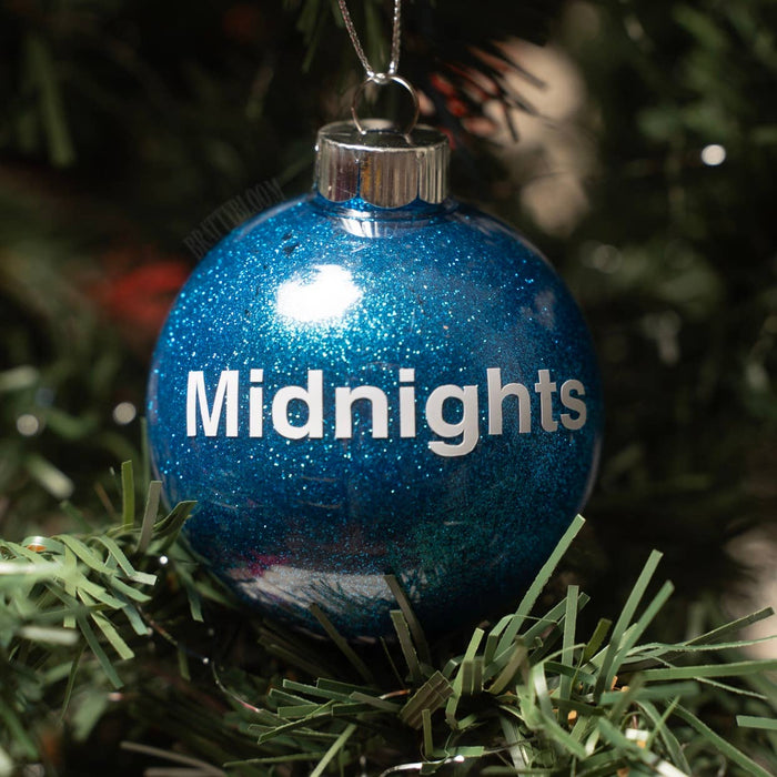 Taylor Christmas Ornament | Glitter | Plastic | Eras: Showgirl / Round 2.36”