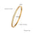 Multi Style 18K Gold Plated Stainless Steel Cuff Bangles-FGS