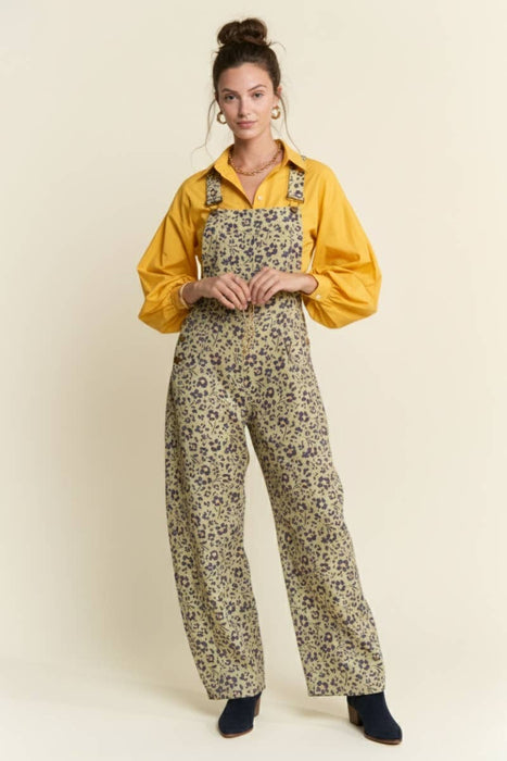 FLORAL PRINT OVERALLS